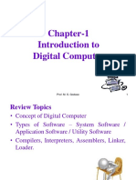 Chapter-1 Introduction To Digital Computer: Prof. M. S. Godase 1