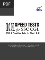 Download SSC Combined Graduate Level Tier I  Tier II Exam 101 Speed Tests With 5 Practice Sets 2nd Edition by PK Shreeram SN360670641 doc pdf