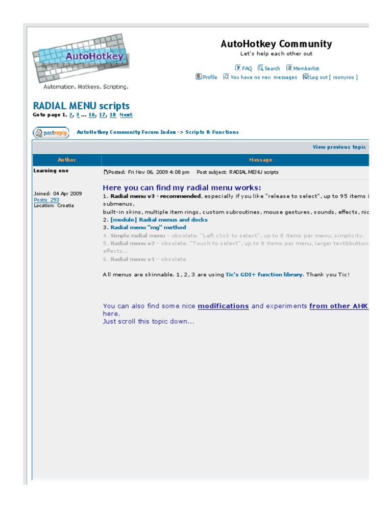 Radial Menu Scripts | Download Free PDF | Keyboard Shortcut | Human ...