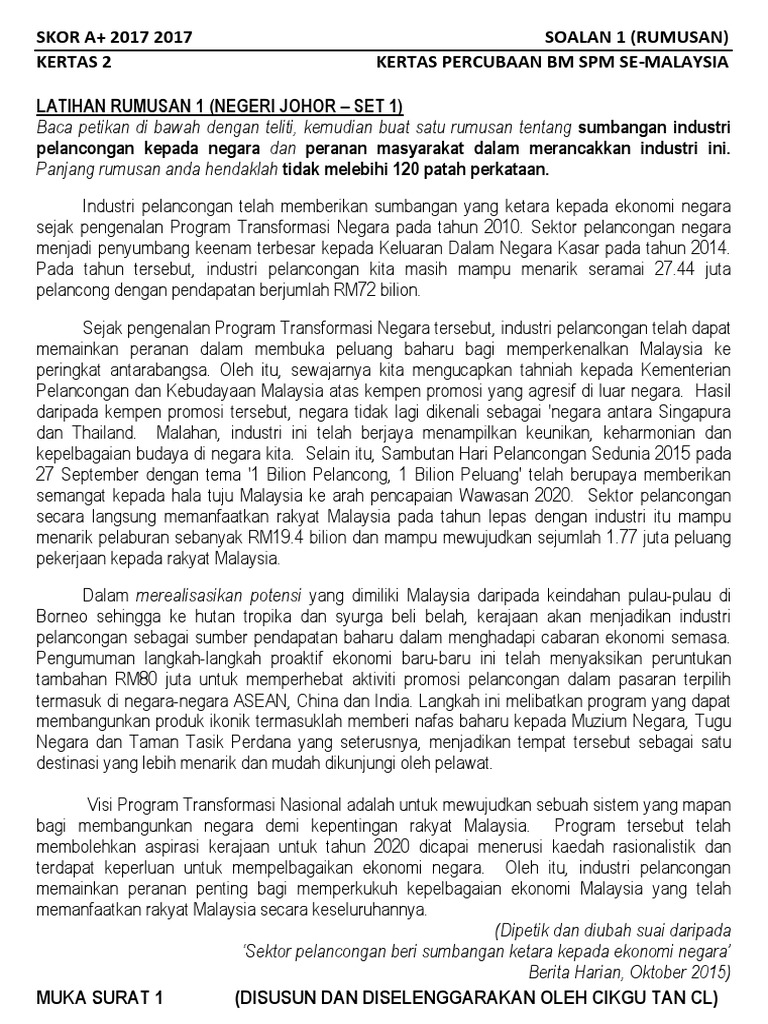 25 Set Rumusan