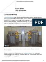 Special Considerations When Selecting Transformer Protection