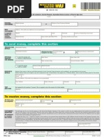 Bank formular union western Western Union