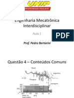 Engenharia Mecatrônica Interdisciplinar: Prof. Pedro Bertarini