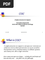 (Complex Instruction Set Computer) Veeraraghavan Ramamurthy ELEC 6200 Computer Architecture and Design Fall 2005