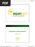 Introduction To Aspen Dynamics