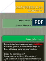 Pertemuan 10 Kebijakan Fiskal Dan Moneter