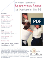 Miranda Saarentaus Sensei at NOLA Aikido November 2017 Flyer