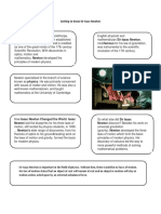 Getting To Know Sir Isaac Newton: Newton Laid The Blueprints For His Three Laws of Newton Discover? Besides His Work On