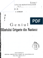 Ioan G Coman - Geniul Sf Grigorie de Nazianz.pdf