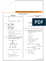 NSTSE Class 9 Solutions 2015