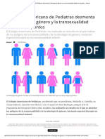 El Colegio Americano de Pediatras Desmonta La Ideología de Género y La Transexualidad Infantil en 8 Puntos - Actuall