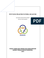 Buku Petunjuk Praktikum Fisika Reaktor - Reaktor Kartini