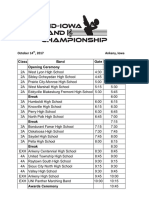 Mid Iowa Band Schedule 2017