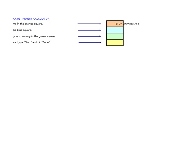 Quick Retirement Calculator Guide | PDF | Cooking, Food & Wine | Home ...