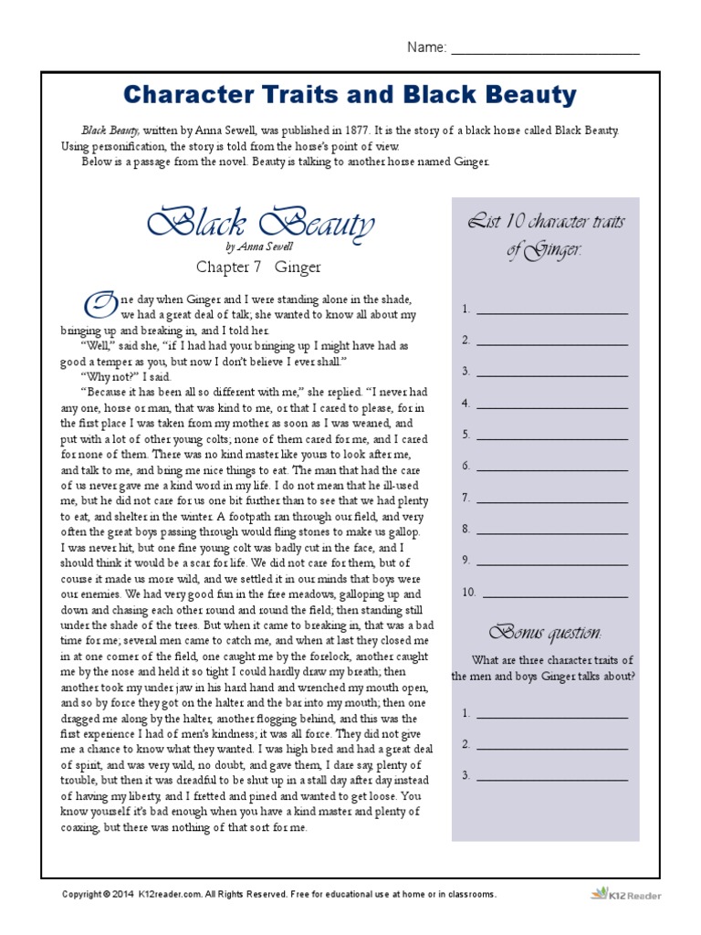 Summary of black beauty in 250 words picture