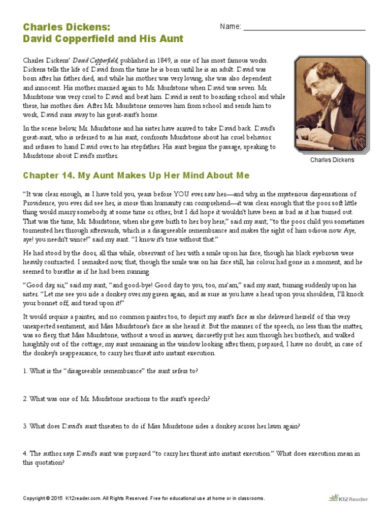 David Copperfield Chapter 2 Summary