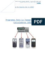 Programas Topografía CASIO