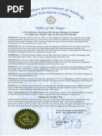 Nashville proclamation on Indigenous Peoples' Day