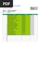 Lista de Efetivo Contratadas