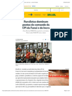 Ruralistas Dominam Postos de Comando Da CPI Da Funai e Do Incra - Jornal O Globo