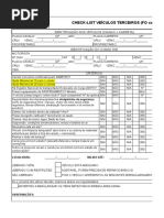 Check List - Motoristas Terceiros