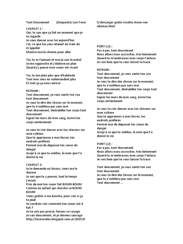 Tout Doucement | PDF | Loisirs