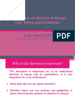 An Overview On The Law On Abortion in Ke