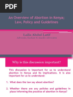 An Overview On The Law On Abortion in Ke