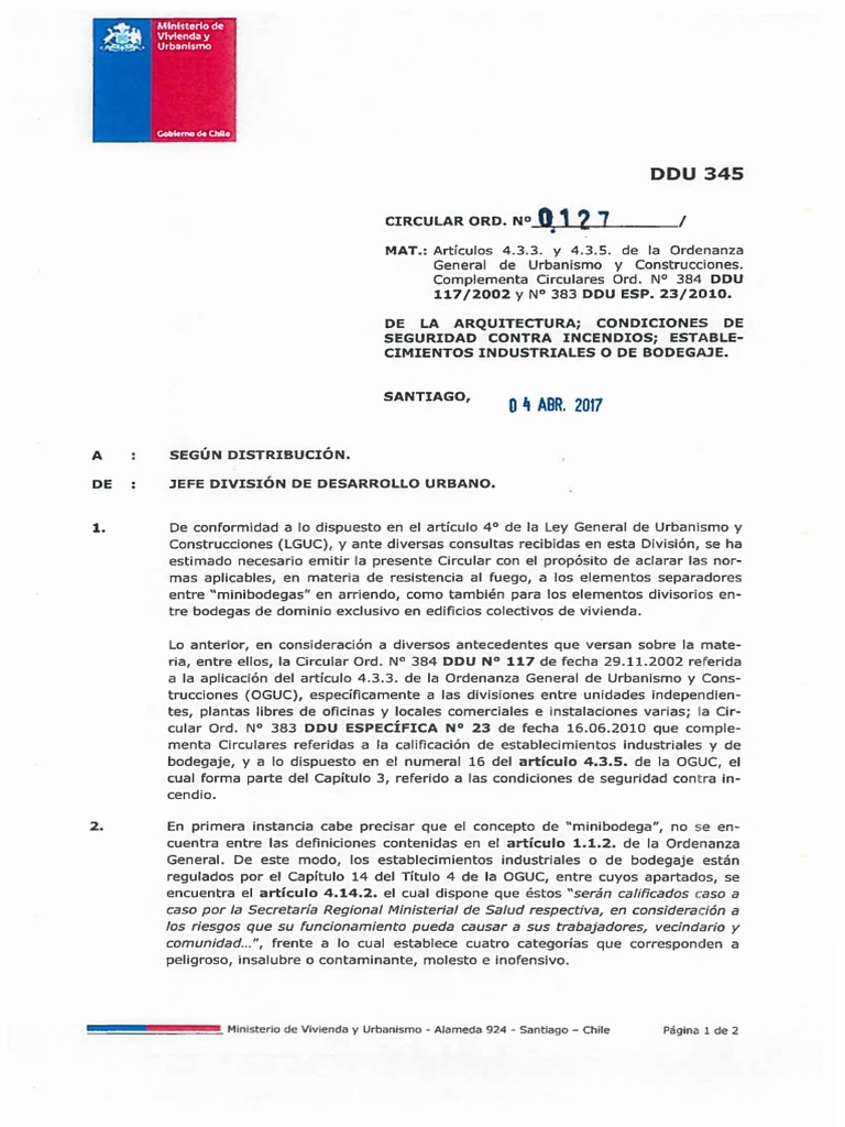 Ddu 345 | PDF | Chile | Agitación