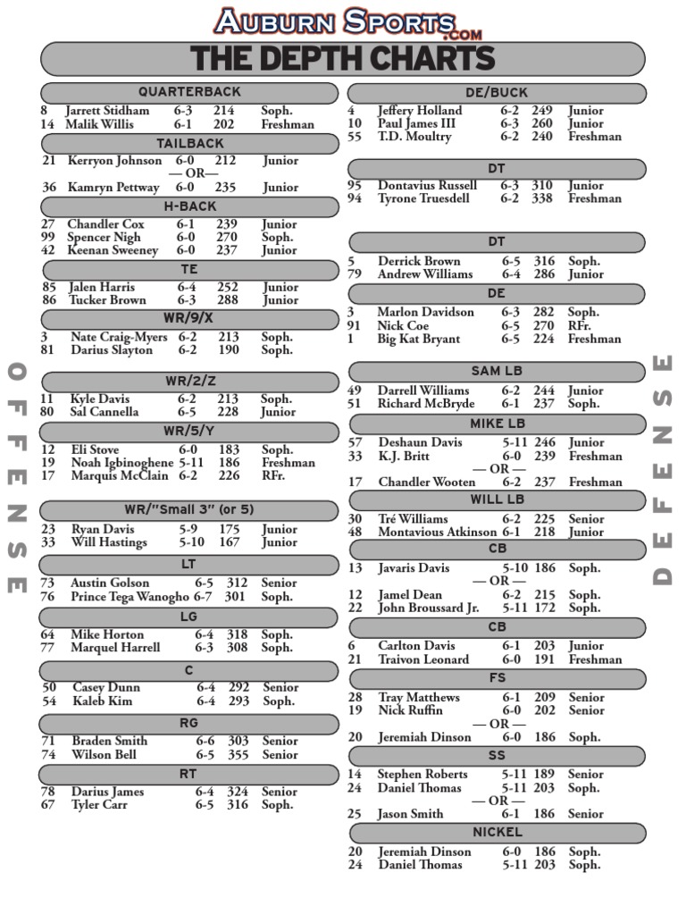 Depth Chart OM | PDF