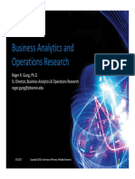 Business Analytics and Operations Research