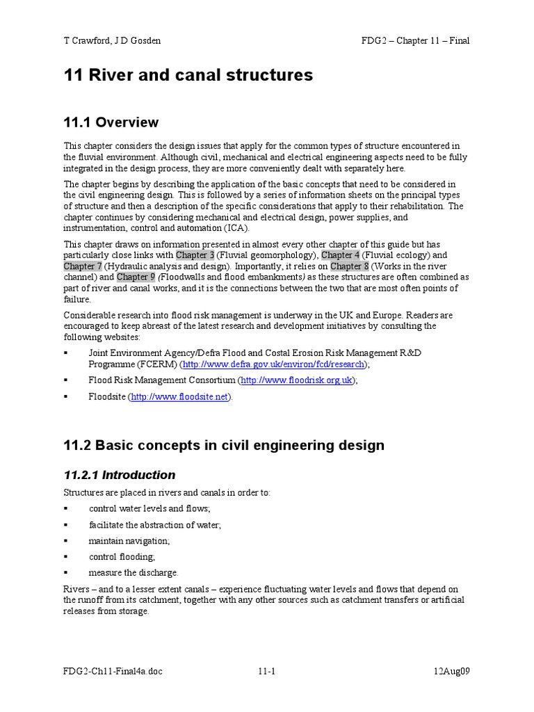 Fluvial Design Guide - Chapter 11 | PDF | River | Flood