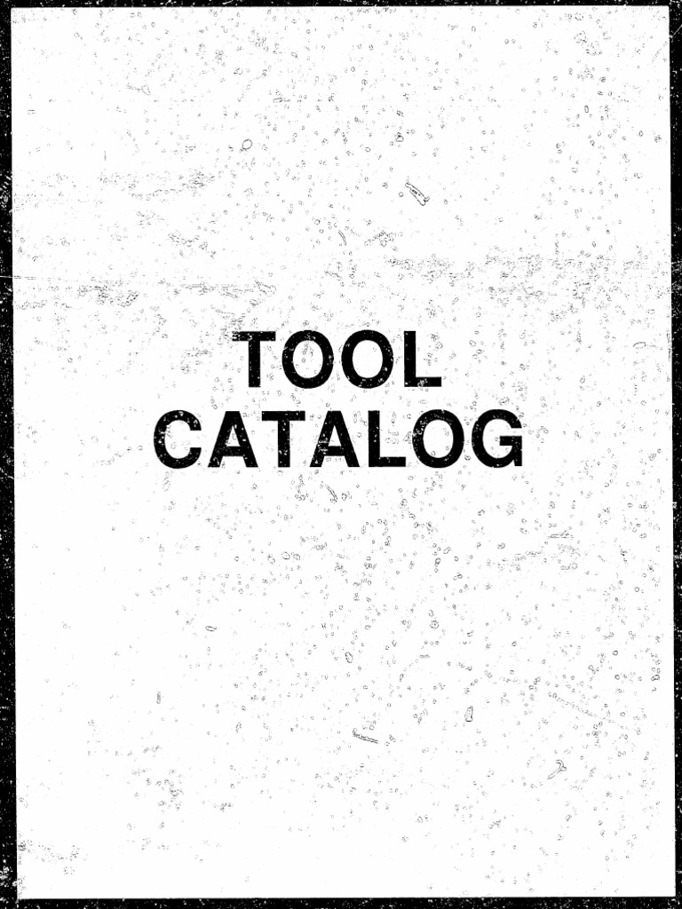Tool Catalog PDF