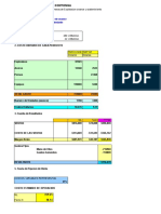 Proyecto Contonga - Análisis de costos y ventas de avance de túneles