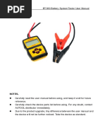 Autool Bt360 Battery Tester User Manual