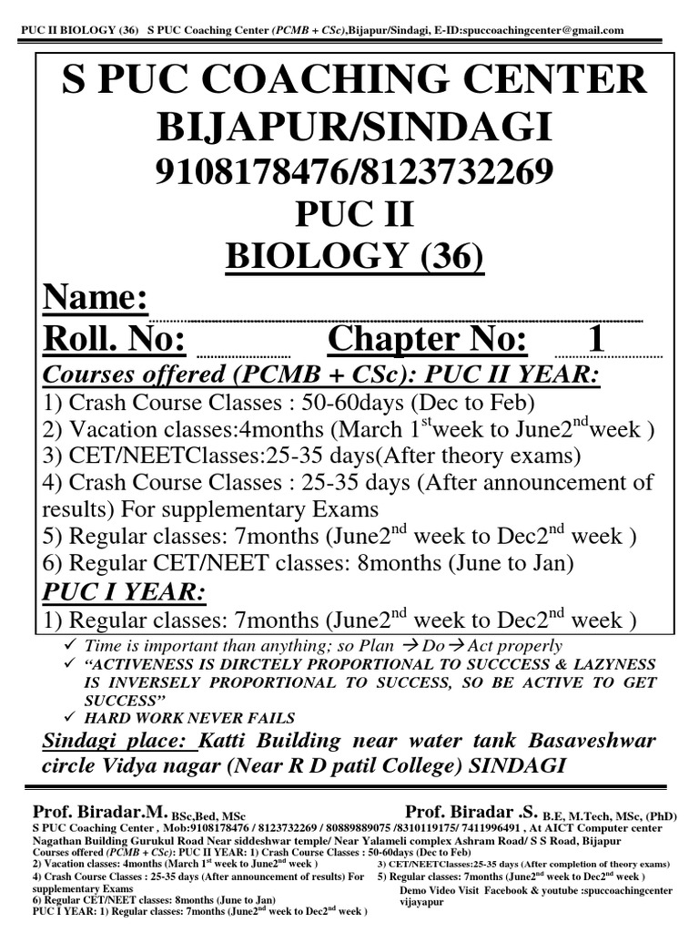 PUC II Biology Chapter 1 | Sexual Reproduction | Reproduction | Free 30-day Trial | Scribd