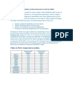 Estaciones Climatologicas en El Peru