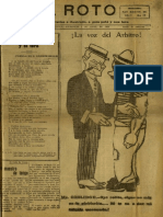 Periódico El Roto. Tacna, Chile, Miércoles 07.abr.1926