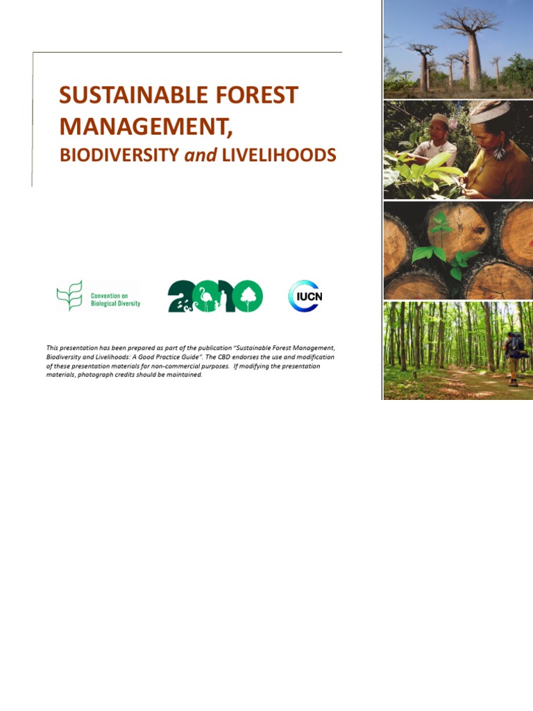 Sustainable Forest Management,: Biodiversity and Livelihoods | PDF ...