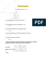 Práctica sobre conjuntos matemáticos