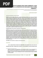 A RELAÇÃO DO HOMEM COM O M AMBIENTE - O Q DIZEM AS LEIS E AS PROPOSTAS DE EDUC PARA O M AMBIENTE - O Q DIZEM AS LEIS E AS PROPOSTAS DE EDUC PARA O M AMBIENTE.pdf