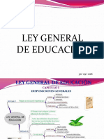 Ley General de Educación Resumen Diapositivas