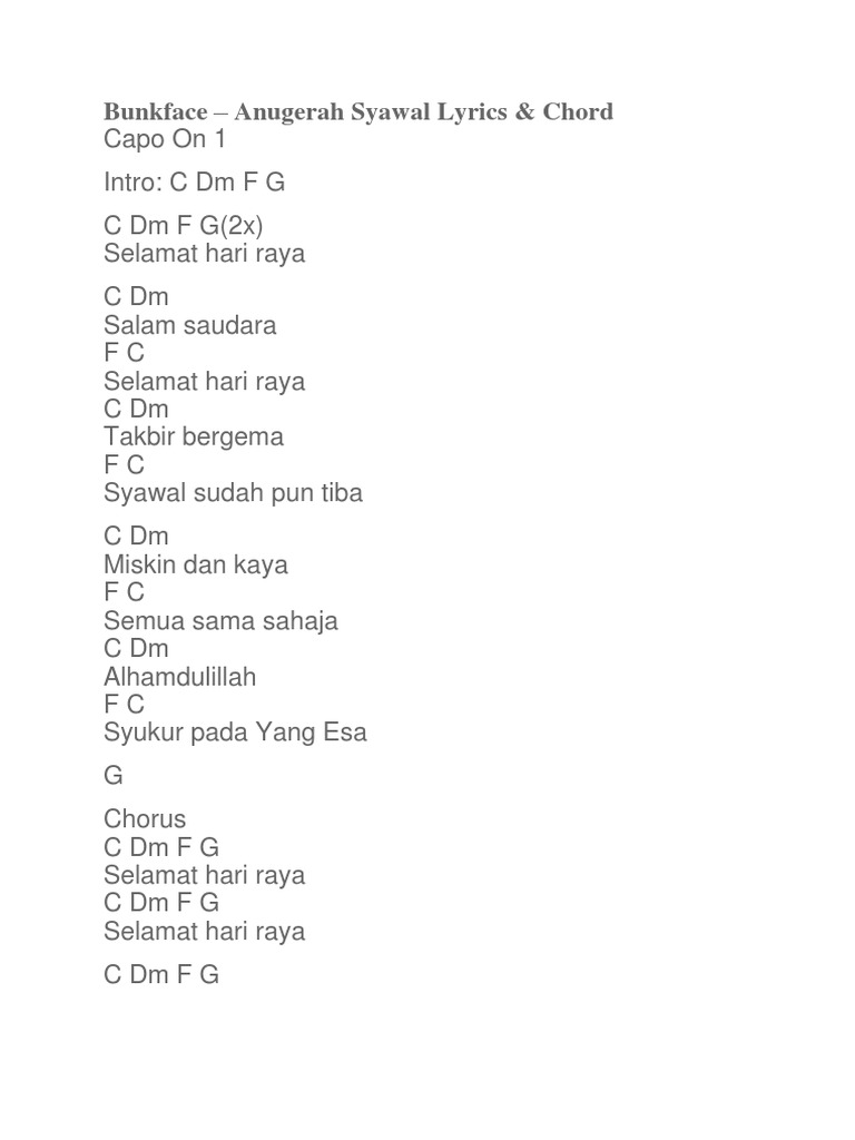 Lagu Raya Kod Pdf