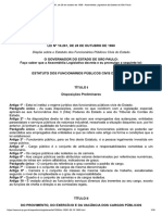 Lei #10.261, de 28 de Outubro de 1968... Eia Legislativa Do Estado de São Paulo