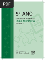 5 Ano Caderno de Atividades Lingua Portuguesa Volume II