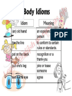 Less than 40 character title for body idioms document
