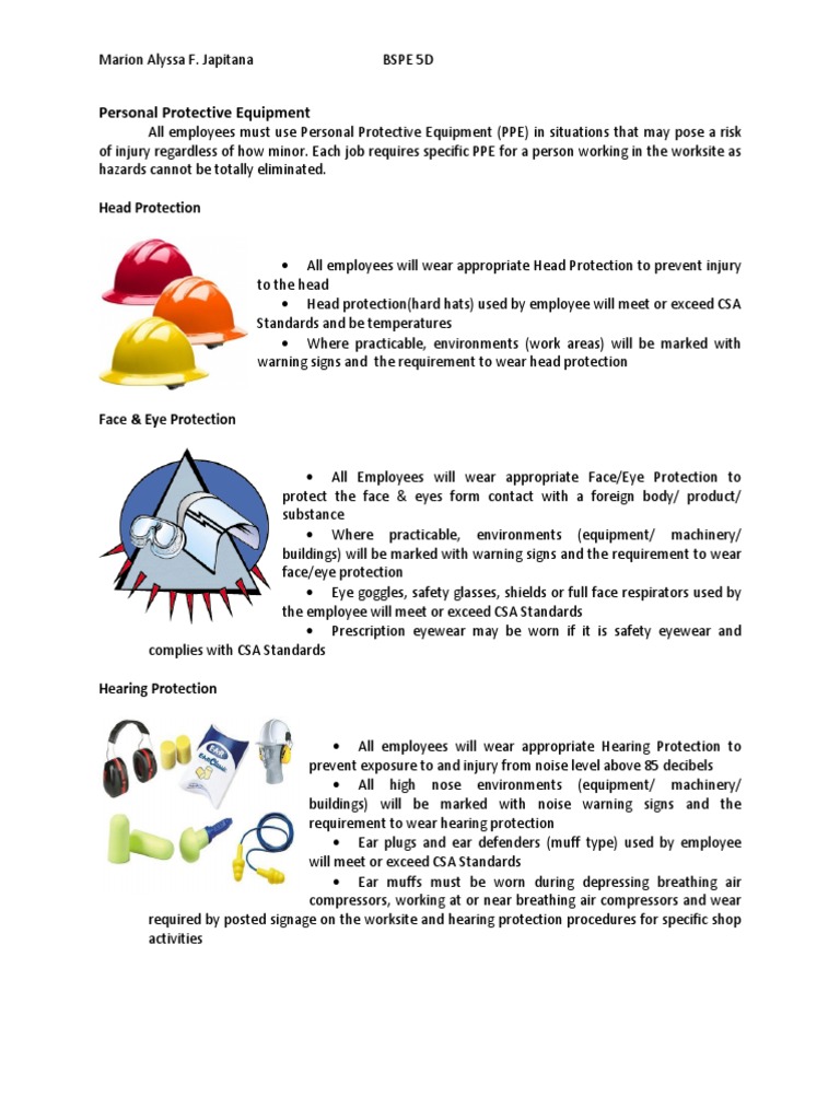 Personal Protective Equipment PDF Personal Protective Equipment