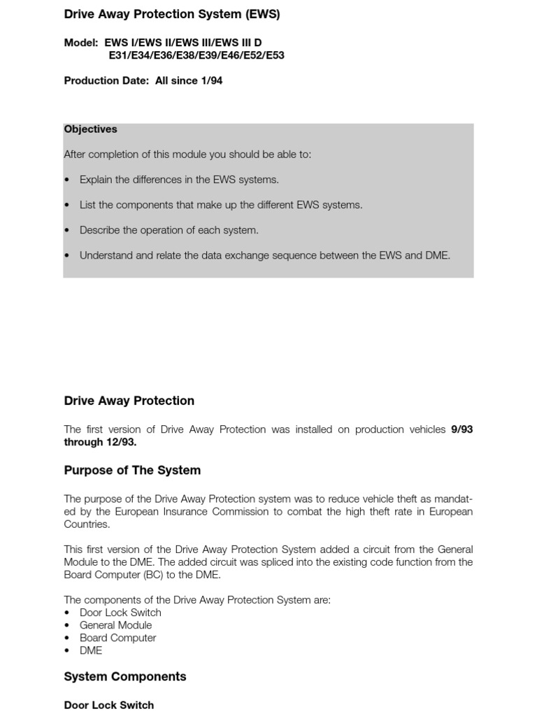 Understandthe EWS BMW | PDF | Relay | Transmitter