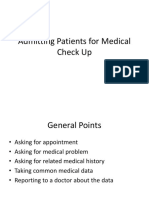 Admitting Patients for Medical Check Up.pptx