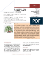 Natural Bioactive Compound From Moringa Oleiferaagainst Cancer Based On in Silico Screening